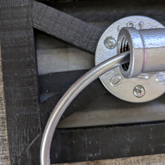 Industrial Farmhouse Metal Towel Ring - Picture 2 of 5